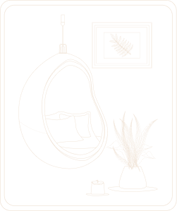 Макет дизайна для зоны отдыха